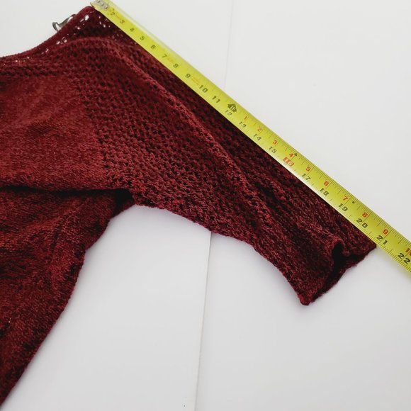 Jessica Simpson Red Off-the-Shoulder Sweater - Picture 14 of 14